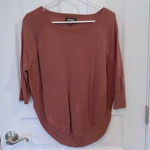 Drapey Express sweater, gorgeous color!